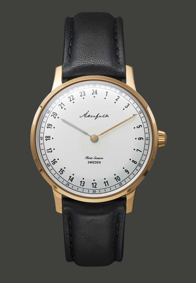 First Season Gold White with Black Leather