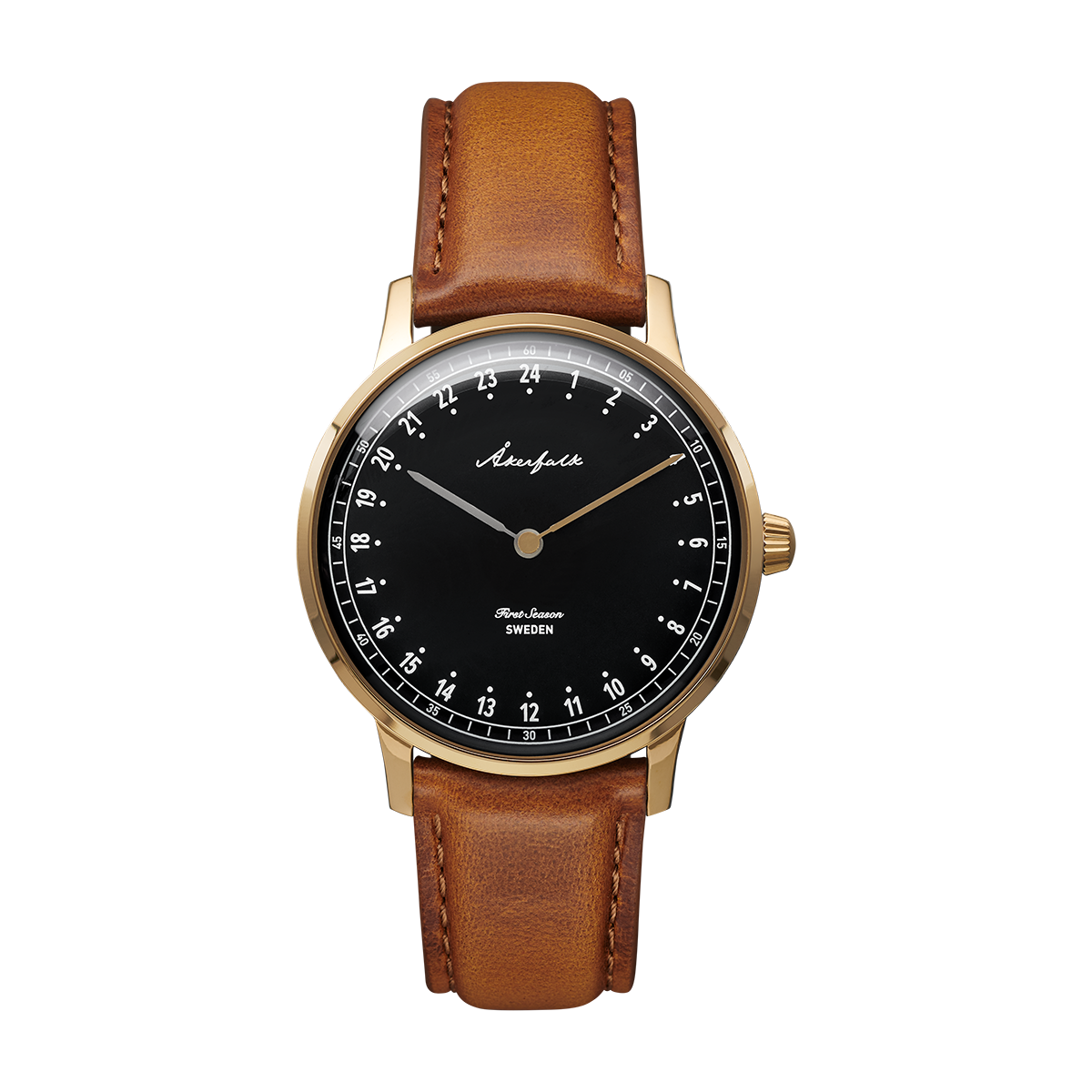 First Season Gold Black with Lt Brown Leather